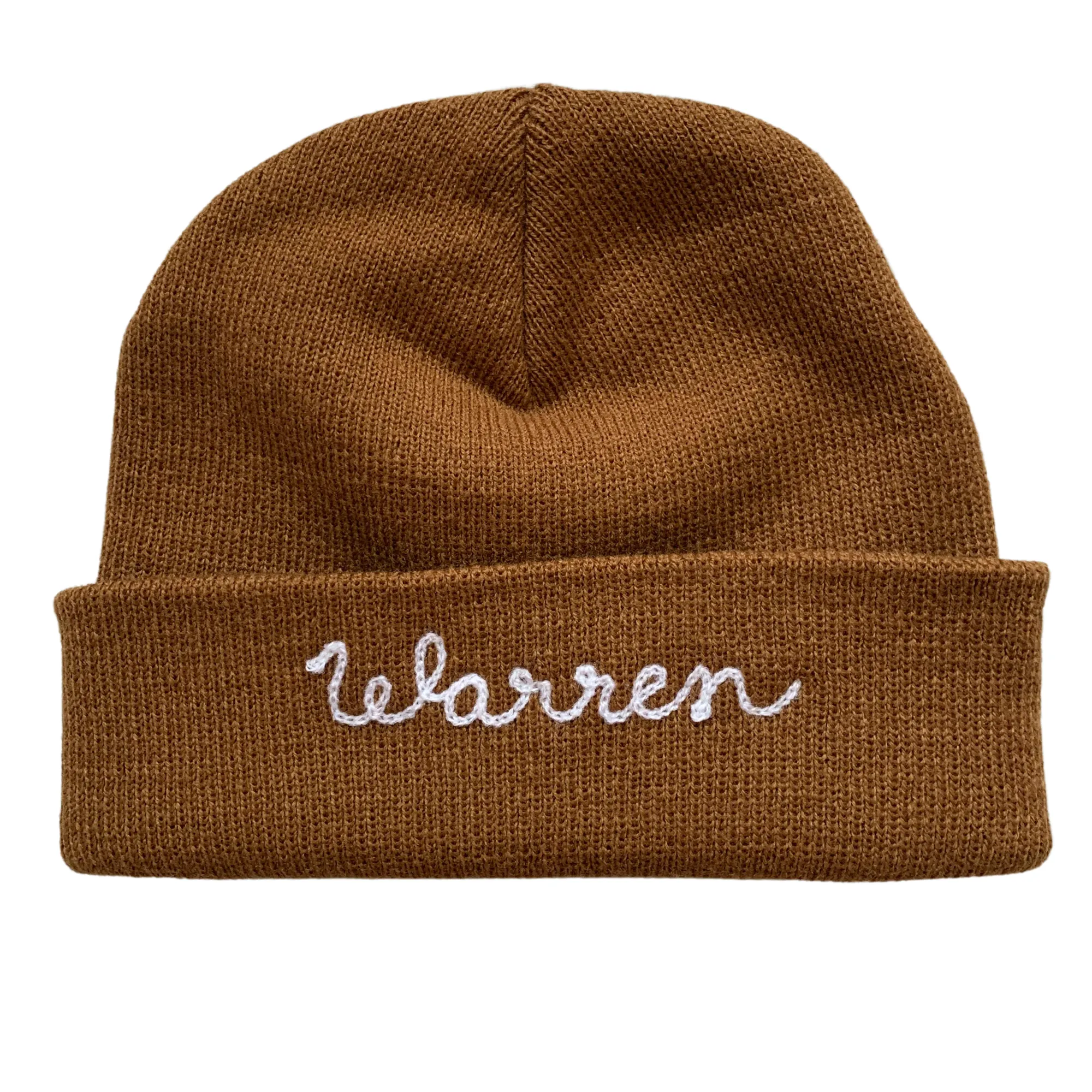 The Baby Chainstitch Beanie - Tan