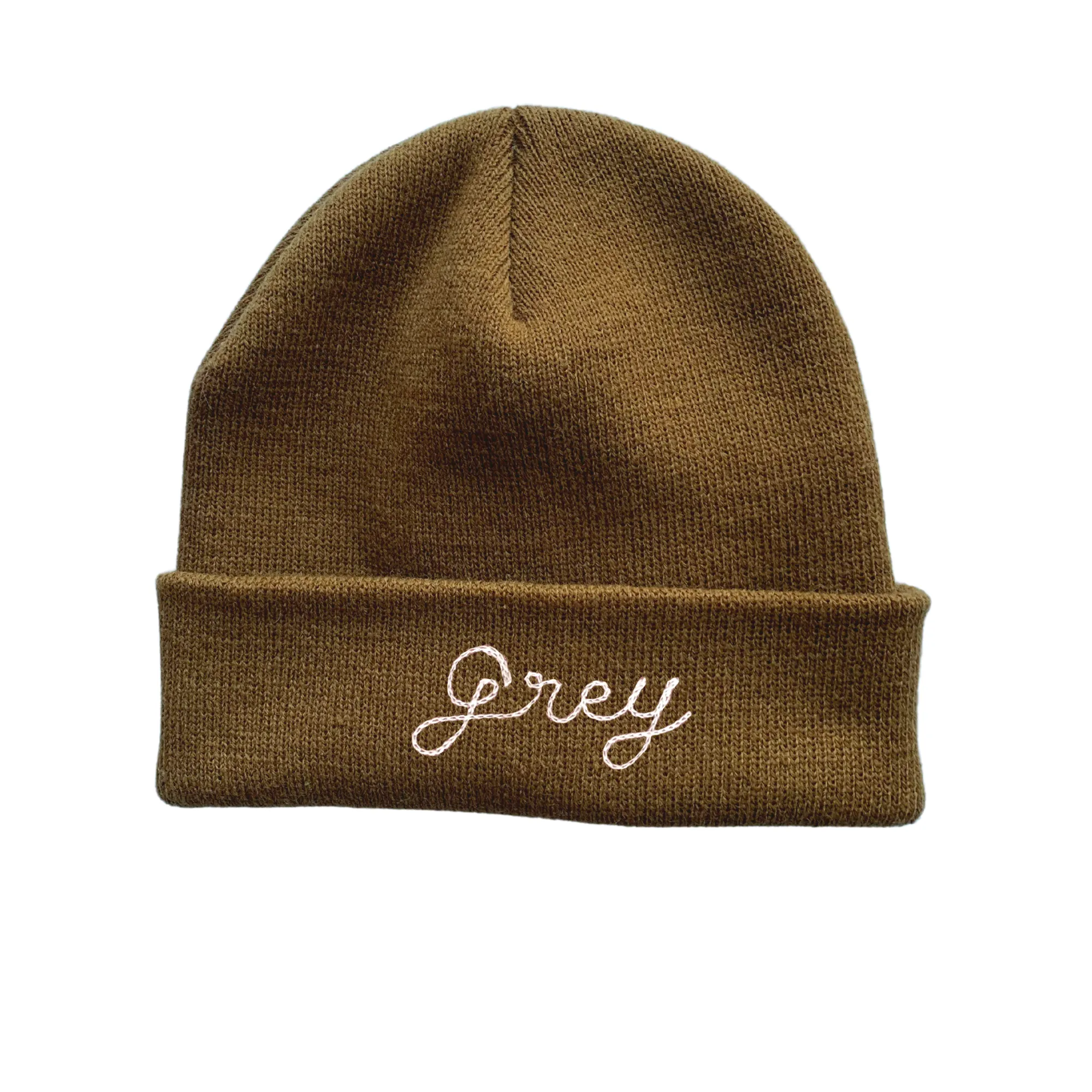 The Baby Chainstitch Beanie - Tan