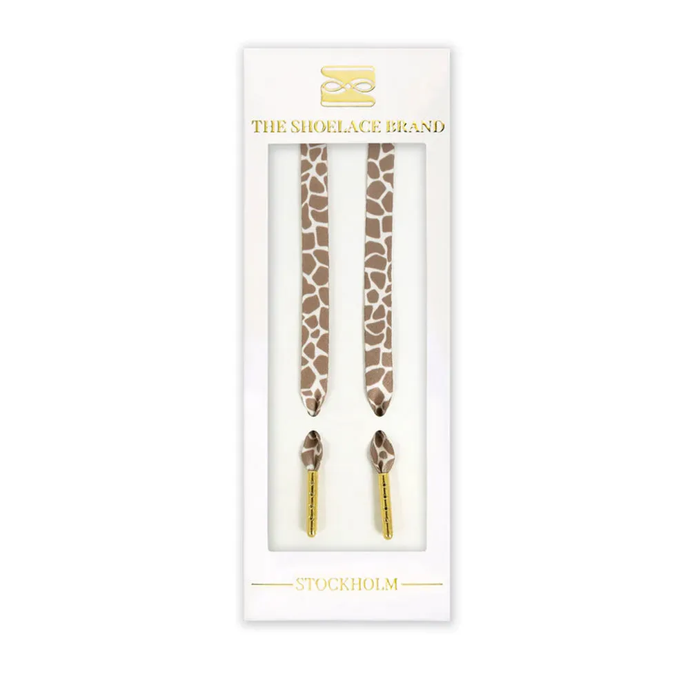 The Shoelace Brand - Classic Giraffe Beige Shoelaces (120cm)