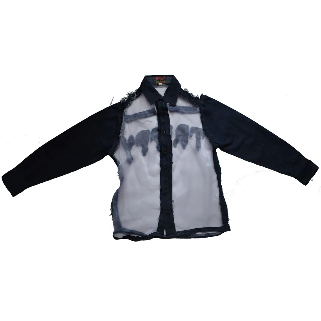 Trippy Transparent Denim Long Sleeve