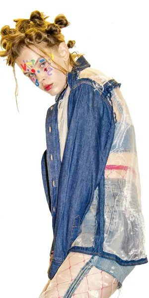 Trippy Transparent Denim Long Sleeve